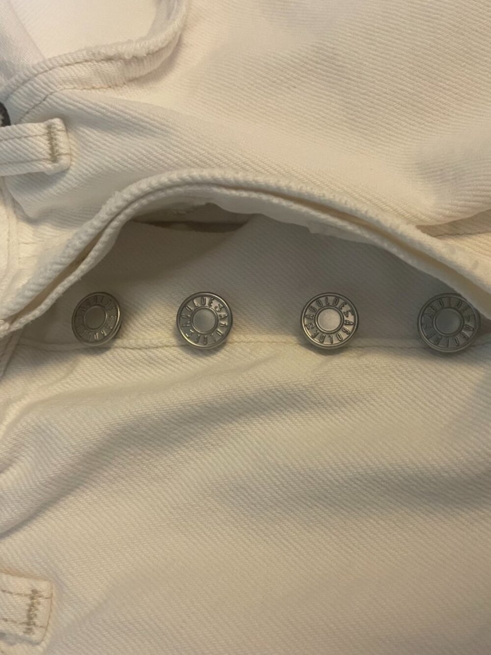 Agolde Parker Shorts Panna Cotta (White) 27 - Picture 5 of 7